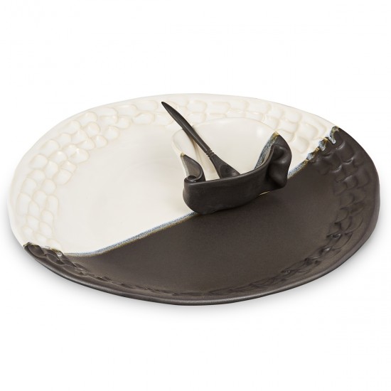 Hilborn  Textured Tray  - Black and White