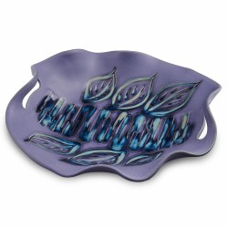HIlborn Platter with Cut-out Handles - Periwinkle Blue