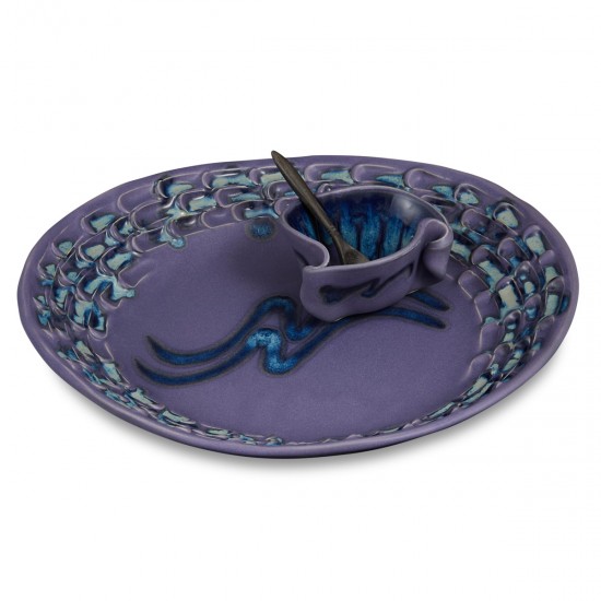 Hilborn  Textured Tray  - Periwinkle Blue
