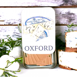 Oxford Blue - The Gilded Home Vintage-Inspired Slider Tin with Cheese Flags